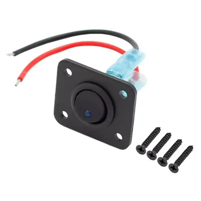 1 Geng 12V 20A LED Biru SPST Sakelar Rocker On/Off Panel Sakelar Marinir