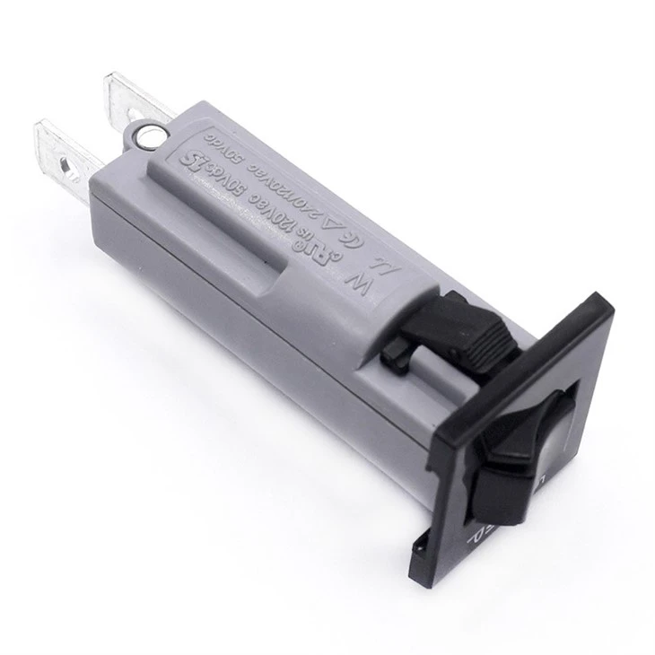 W Series Miniature Manual Automatic Reset Push Type Snap-in Thermal Circuit Breaker For Power Socket price